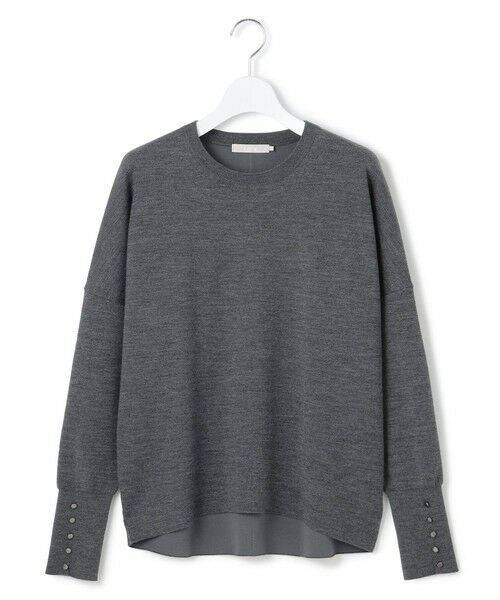 L size ONWARD(大きいサイズ) / エルサイズオンワード ニット・セーター | 【洗える】 シルキーウールダブルフェイス ニットプルオーバー | 詳細11
