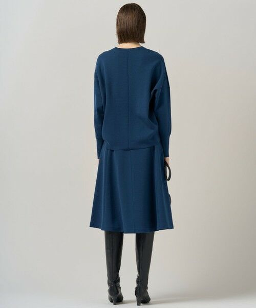 L size ONWARD(大きいサイズ) / エルサイズオンワード ニット・セーター | 【洗える】 シルキーウールダブルフェイス ニットプルオーバー | 詳細20