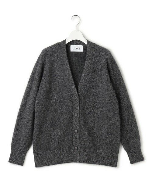 L size ONWARD(大きいサイズ) / エルサイズオンワード カーディガン・ボレロ | 【30th ANNIVERSARY】ルレックスフォックスアルパカ Vネックカーディガン | 詳細2