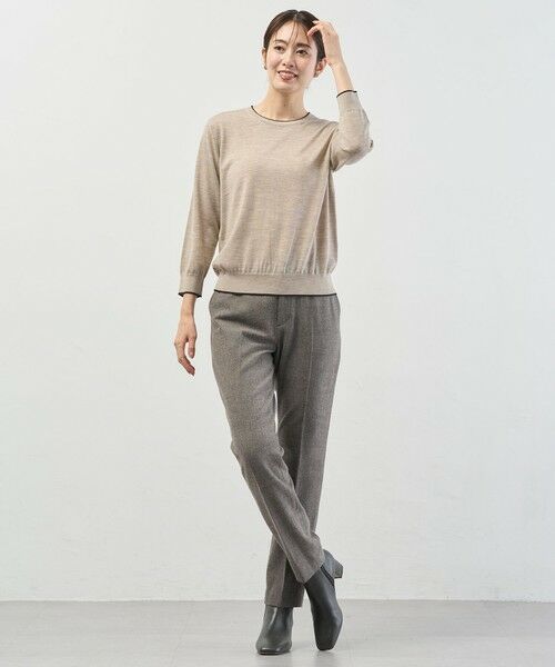 L size ONWARD(大きいサイズ) / エルサイズオンワード その他トップス | トリムツイン ニット | 詳細3