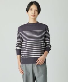 L size ONWARD(大きいサイズ) / エルサイズオンワード ニット・セーター | SOFT TOUCH WOOL ボーダー ニット