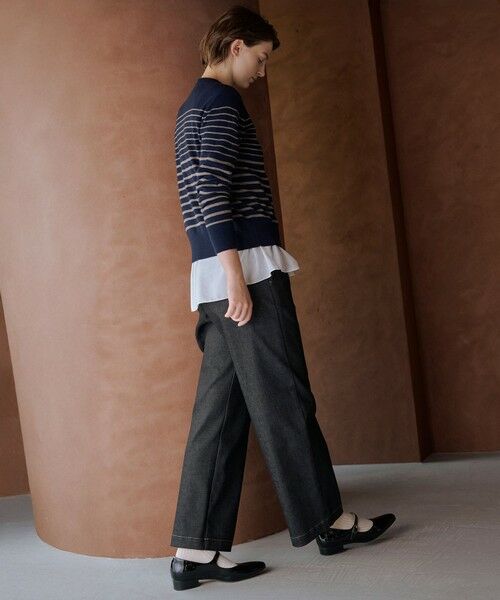 L size ONWARD(大きいサイズ) / エルサイズオンワード ニット・セーター | SOFT TOUCH WOOL ボーダー ニット | 詳細15