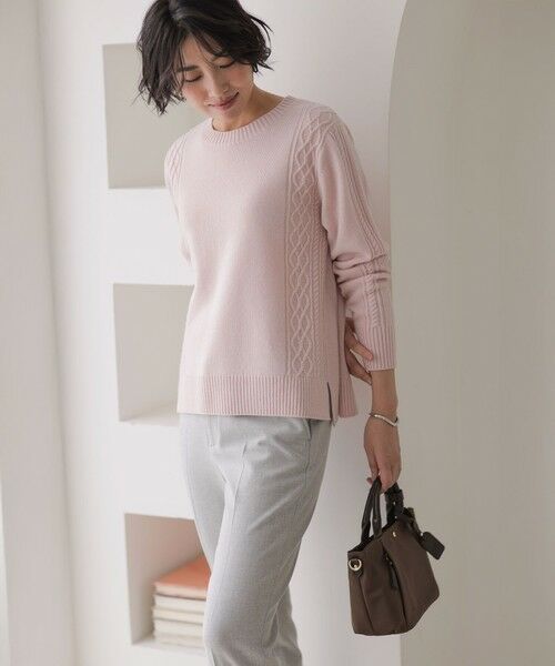 L size ONWARD(大きいサイズ) / エルサイズオンワード ニット・セーター | 【WEB限定カラーあり】CAT クルーネック ニット | 詳細8