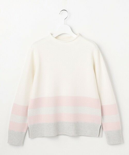 L size ONWARD(大きいサイズ) / エルサイズオンワード ニット・セーター | CAT ブロッキング ニット | 詳細4