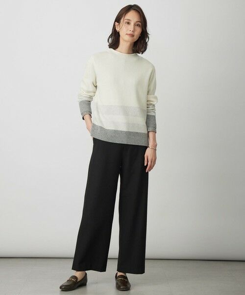 L size ONWARD(大きいサイズ) / エルサイズオンワード ニット・セーター | CAT ブロッキング ニット | 詳細5