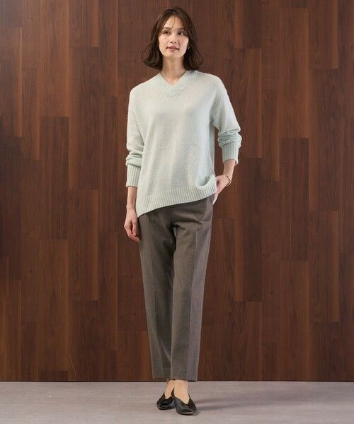 L size ONWARD(大きいサイズ) / エルサイズオンワード ニット・セーター | YAK BLEND Vネック ニット | 詳細17