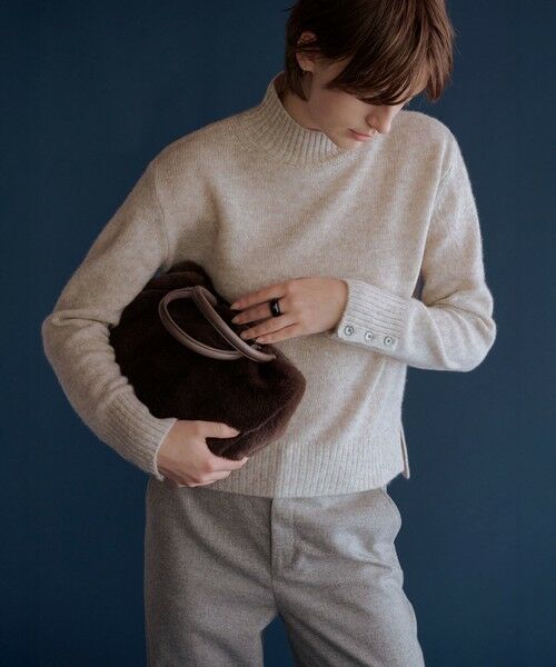 L size ONWARD(大きいサイズ) / エルサイズオンワード ニット・セーター | 【WEB限定】YAK BLEND ハイネック ニット | 詳細8