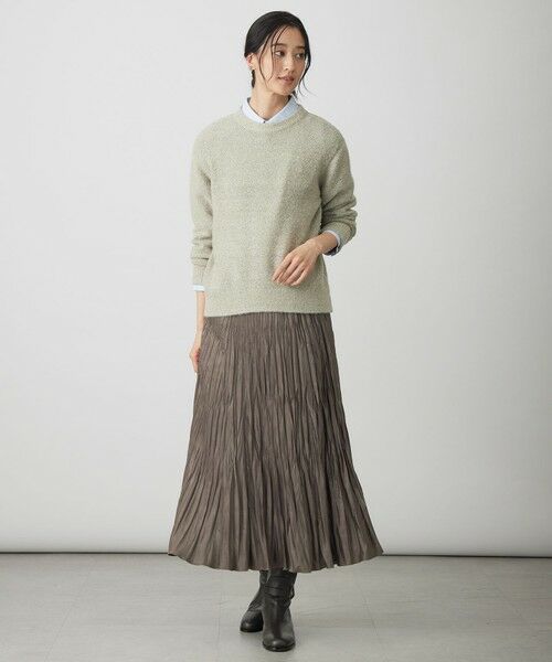 L size ONWARD(大きいサイズ) / エルサイズオンワード ニット・セーター | SHINE クルーネック ニット | 詳細4