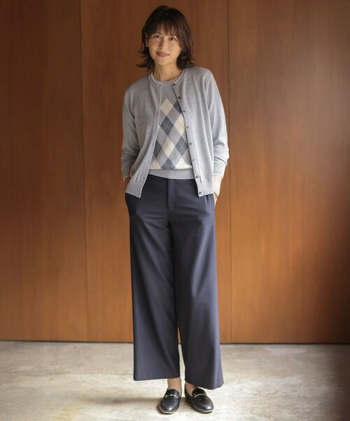 L size ONWARD(大きいサイズ) / エルサイズオンワード その他トップス | アーガイル ツイン ニット | 詳細1