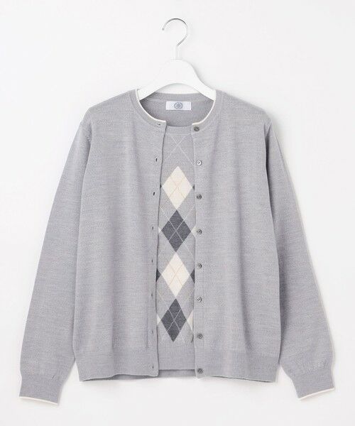 L size ONWARD(大きいサイズ) / エルサイズオンワード その他トップス | アーガイル ツイン ニット | 詳細5