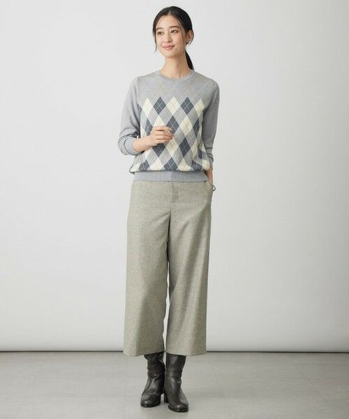 L size ONWARD(大きいサイズ) / エルサイズオンワード その他トップス | アーガイル ツイン ニット | 詳細2
