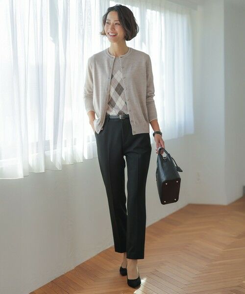 L size ONWARD(大きいサイズ) / エルサイズオンワード その他トップス | アーガイル ツイン ニット | 詳細7