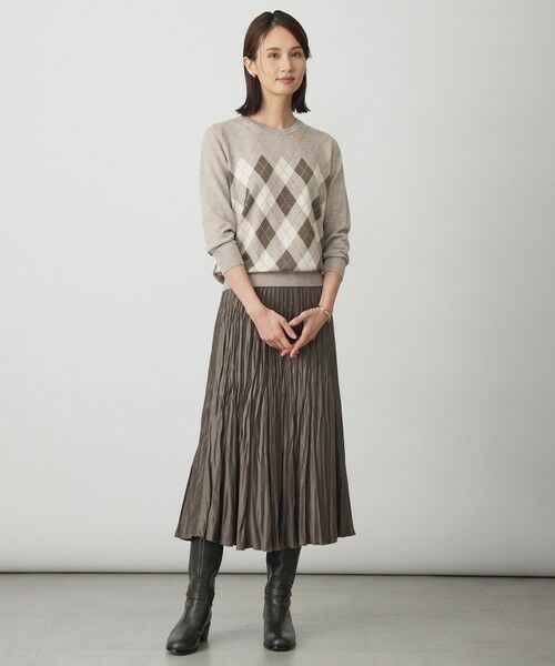 L size ONWARD(大きいサイズ) / エルサイズオンワード その他トップス | アーガイル ツイン ニット | 詳細8