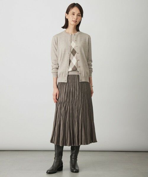 L size ONWARD(大きいサイズ) / エルサイズオンワード その他トップス | アーガイル ツイン ニット | 詳細9