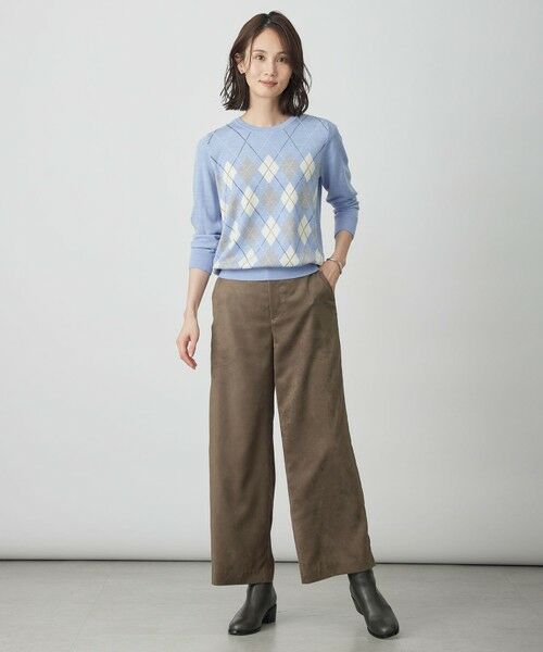 L size ONWARD(大きいサイズ) / エルサイズオンワード その他トップス | アーガイル ツイン ニット | 詳細13