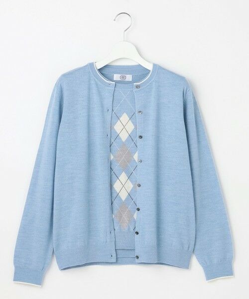 L size ONWARD(大きいサイズ) / エルサイズオンワード その他トップス | アーガイル ツイン ニット | 詳細16