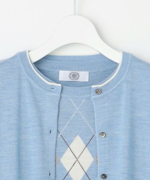 L size ONWARD(大きいサイズ) / エルサイズオンワード その他トップス | アーガイル ツイン ニット | 詳細18