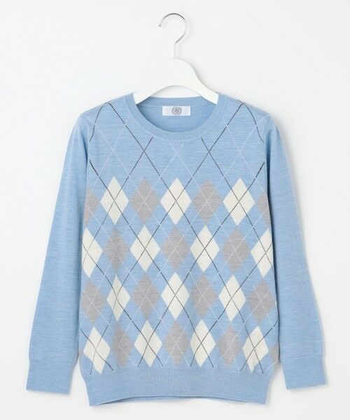 L size ONWARD(大きいサイズ) / エルサイズオンワード その他トップス | アーガイル ツイン ニット | 詳細21