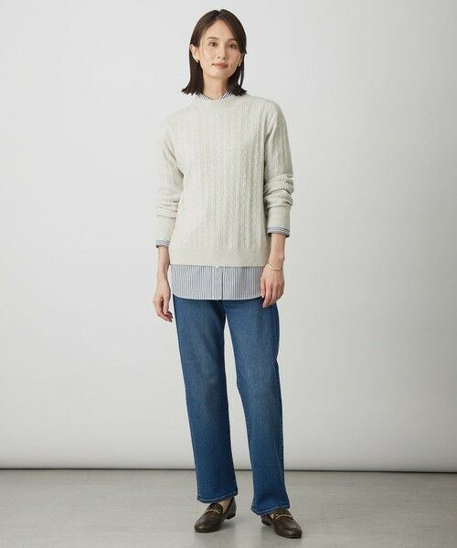 L size ONWARD(大きいサイズ) / エルサイズオンワード ニット・セーター | WOOL BLEND AIR ハイネック ニット | 詳細3