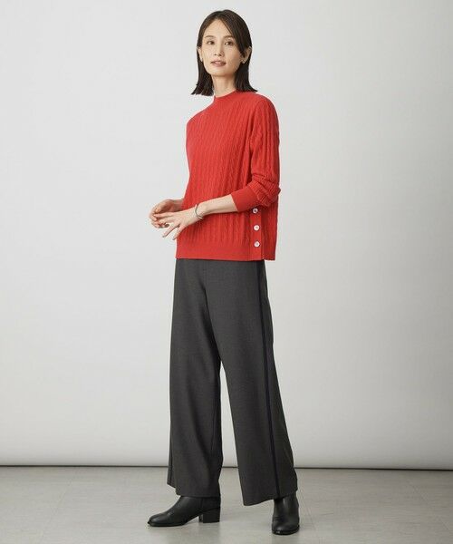 L size ONWARD(大きいサイズ) / エルサイズオンワード ニット・セーター | WOOL BLEND AIR ハイネック ニット | 詳細8