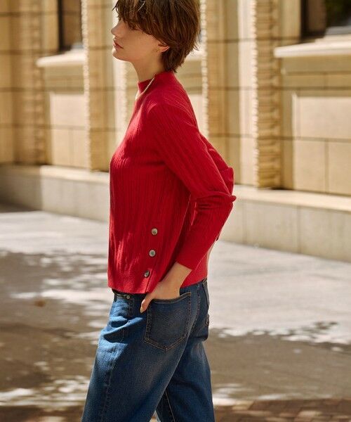 L size ONWARD(大きいサイズ) / エルサイズオンワード ニット・セーター | WOOL BLEND AIR ハイネック ニット | 詳細6