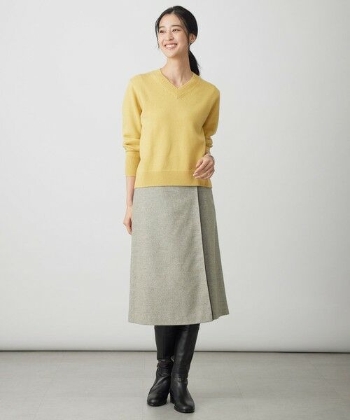 L size ONWARD(大きいサイズ) / エルサイズオンワード ニット・セーター | CASHBIT NEO Vネック ニット | 詳細17