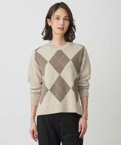 L size ONWARD(大きいサイズ) / エルサイズオンワード ニット・セーター | CASHBIT NEO アーガイル ニット