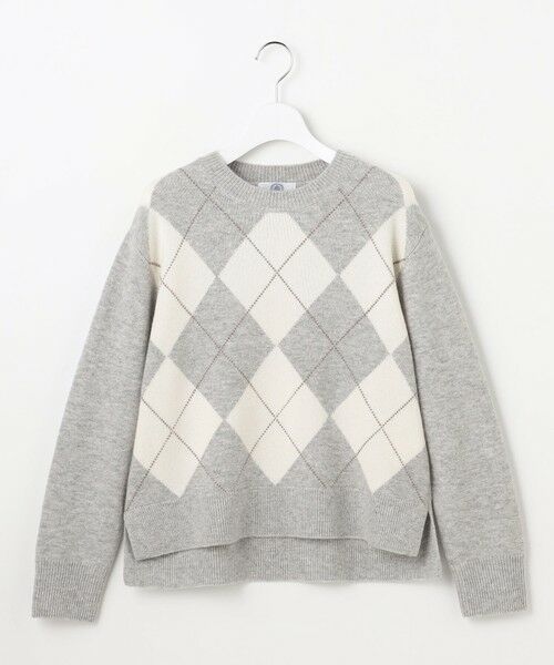 L size ONWARD(大きいサイズ) / エルサイズオンワード ニット・セーター | CASHBIT NEO アーガイル ニット | 詳細6
