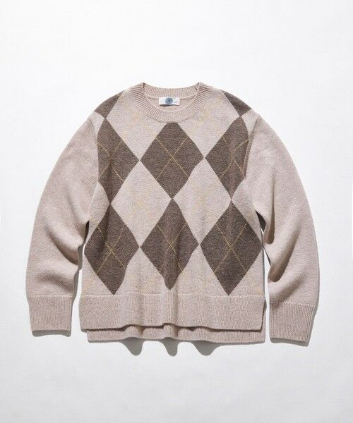 L size ONWARD(大きいサイズ) / エルサイズオンワード ニット・セーター | CASHBIT NEO アーガイル ニット | 詳細9