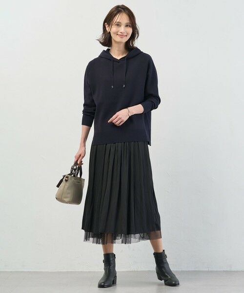 L size ONWARD(大きいサイズ) / エルサイズオンワード パーカー | Smooth ニット パーカー | 詳細15