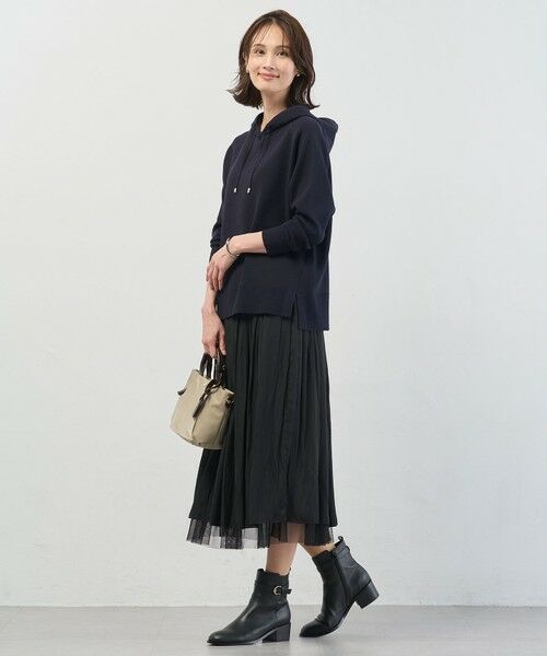 L size ONWARD(大きいサイズ) / エルサイズオンワード パーカー | Smooth ニット パーカー | 詳細16