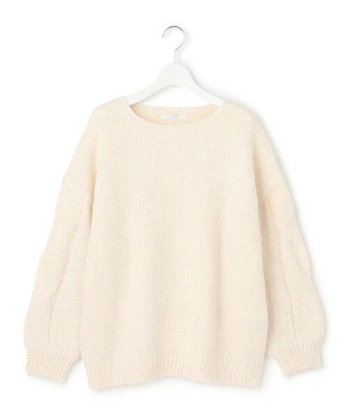 L size ONWARD(大きいサイズ) / エルサイズオンワード ニット・セーター | 【SLOW/一部店舗限定】ケーブル 袖デザイン ニット | 詳細10