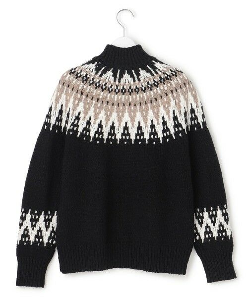 L size ONWARD(大きいサイズ) / エルサイズオンワード ニット・セーター | 【SLOW/一部店舗限定】ジャカード ハイネック ニット | 詳細5