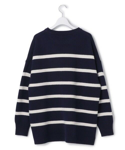 L size ONWARD(大きいサイズ) / エルサイズオンワード ニット・セーター | 【SLOW/一部店舗限定】ソフトウール ボーダー ニット | 詳細7