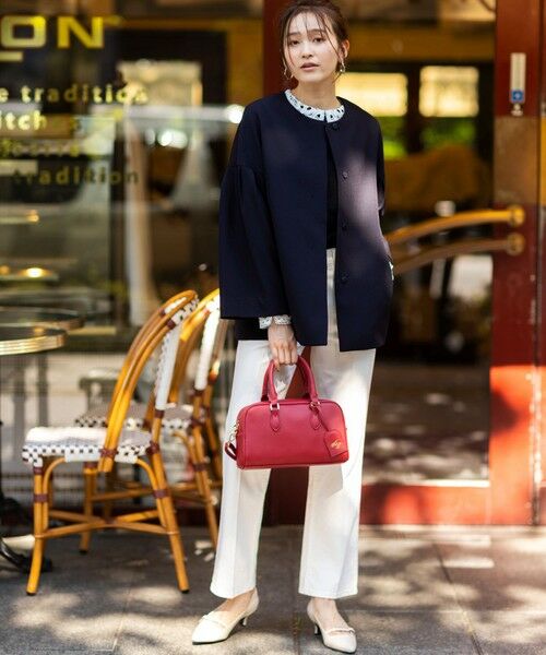 L size ONWARD(大きいサイズ) / エルサイズオンワード ニット・セーター | レース襟 ニット | 詳細5