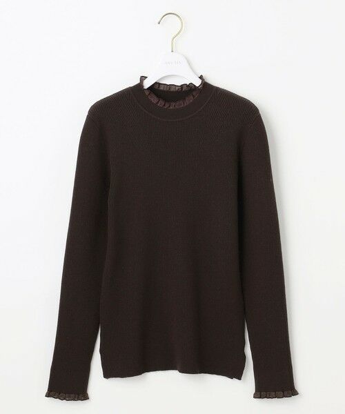 L size ONWARD(大きいサイズ) / エルサイズオンワード ニット・セーター | CICA加工 フリルネック プルオーバー | 詳細18