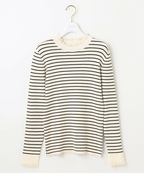 L size ONWARD(大きいサイズ) / エルサイズオンワード ニット・セーター | CICA加工 フリルネック プルオーバー | 詳細24