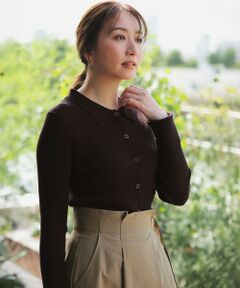 L size ONWARD(大きいサイズ) / エルサイズオンワード ニット・セーター | CICA加工 襟デザイン ニット