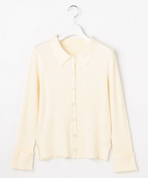 L size ONWARD(大きいサイズ) / エルサイズオンワード ニット・セーター | CICA加工 襟デザイン ニット | 詳細4