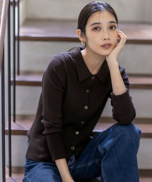 L size ONWARD(大きいサイズ) / エルサイズオンワード ニット・セーター | CICA加工 襟デザイン ニット | 詳細23