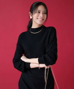 L size ONWARD(大きいサイズ) / エルサイズオンワード ニット・セーター | CICA加工 ビューティ畔ボトルネック ニット