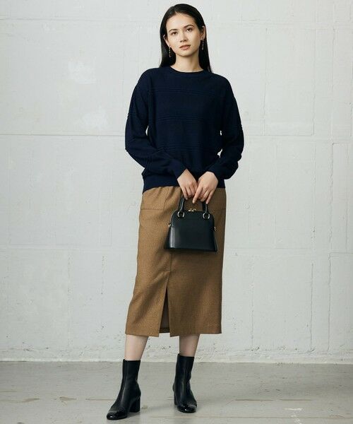 L size ONWARD(大きいサイズ) / エルサイズオンワード ニット・セーター | ファインコットンウール ニット | 詳細14