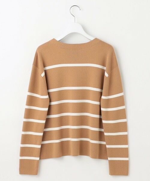 L size ONWARD(大きいサイズ) / エルサイズオンワード ニット・セーター | コットンウールハイゲージボーダー ニット | 詳細6