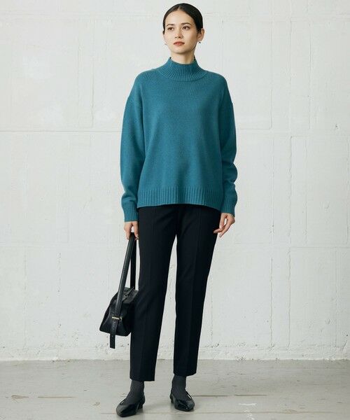 L size ONWARD(大きいサイズ) / エルサイズオンワード ニット・セーター | ウールカシミヤブレンドハイネック ニット | 詳細7