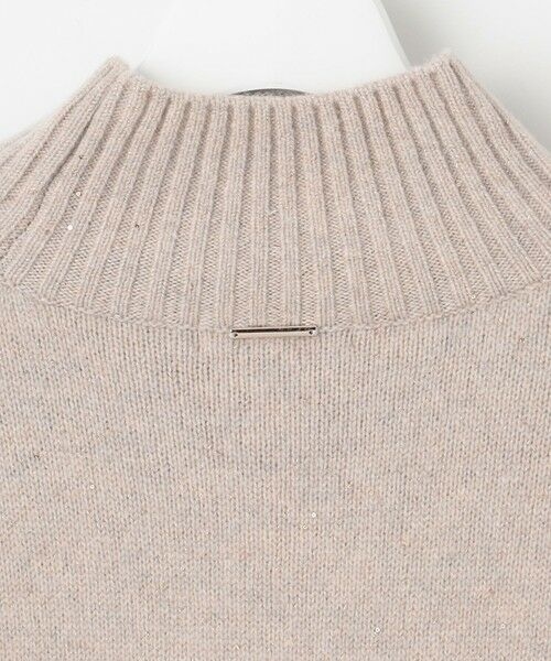 L size ONWARD(大きいサイズ) / エルサイズオンワード ニット・セーター | ウールカシミヤブレンドスパンコールハイネック ニット | 詳細12