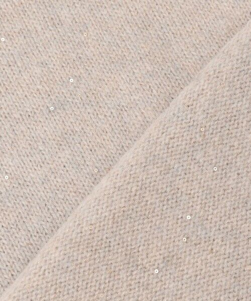 L size ONWARD(大きいサイズ) / エルサイズオンワード ニット・セーター | ウールカシミヤブレンドスパンコールハイネック ニット | 詳細13