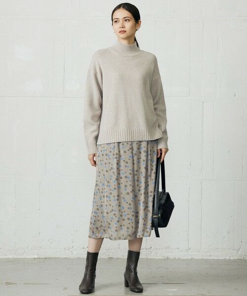 L size ONWARD(大きいサイズ) / エルサイズオンワード ニット・セーター | ウールカシミヤブレンドスパンコールハイネック ニット | 詳細3
