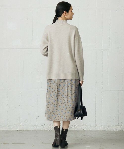 L size ONWARD(大きいサイズ) / エルサイズオンワード ニット・セーター | ウールカシミヤブレンドスパンコールハイネック ニット | 詳細4