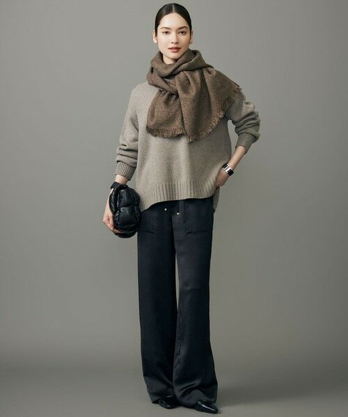 L size ONWARD(大きいサイズ) / エルサイズオンワード ニット・セーター | ウールカシミヤブレンドスパンコールハイネック ニット | 詳細18