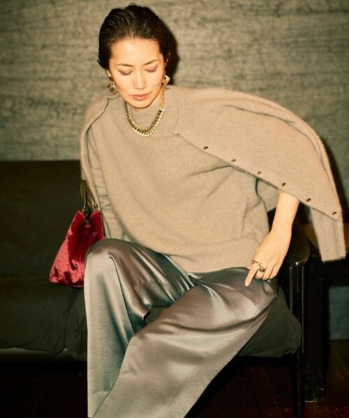 L size ONWARD(大きいサイズ) / エルサイズオンワード カーディガン・ボレロ | 【SHIHOさん着用】ヘアリーフォックス カーディガン | 詳細12